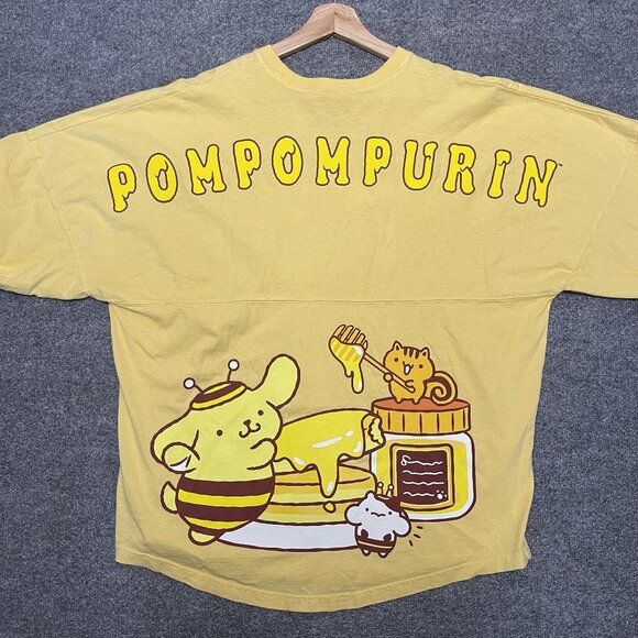 SPIRIT JERSEY Tops - Sanrio Japan LA Spirit Jersey Pompompurin Long Sleeve Top M Orange Yellow